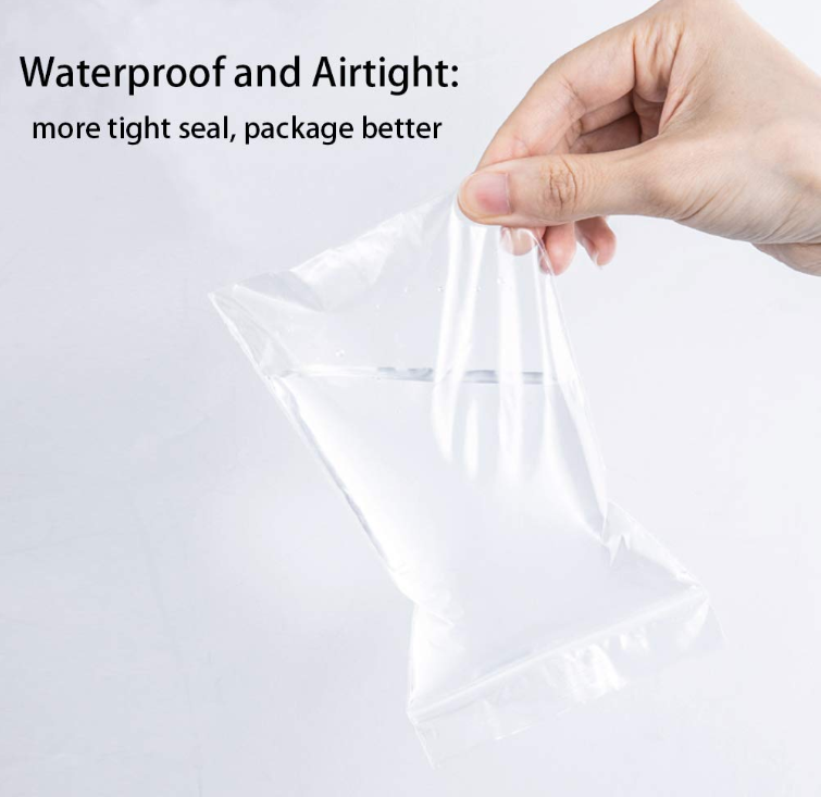 Custom 100%Biodegradable Compostable Eco-friendly Small Clear PLA  Reclosable Zipper Bags for Jewelry,Candy,Beads etc