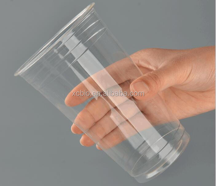 Compostable 16oz Ready to Ship PLA Cold Clear Cup